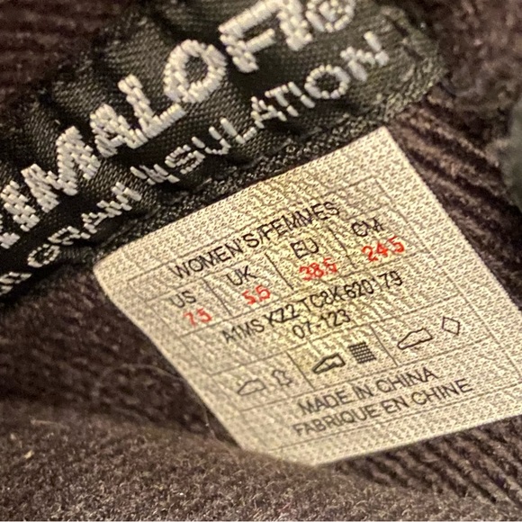 The North Face Women’s Janey Black Preowned Waterproof Winter Boots Size 7.5 - Picture 8 of 8